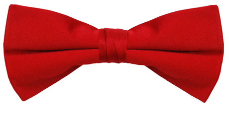 Red clip on bow tie
